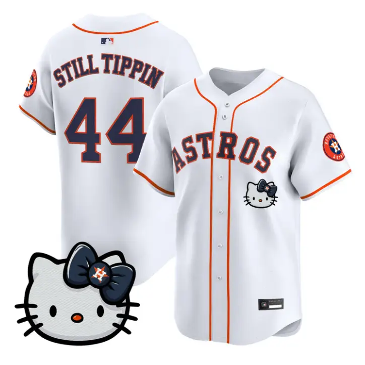 Still Tippin Jersey #44 Houston Astros Hello Kitty Premier Stitched by My Store