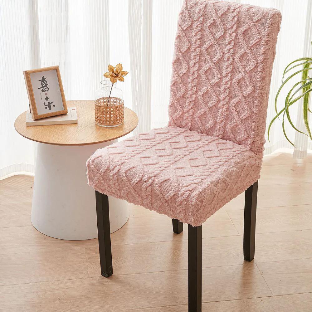 Stretch Jacquard Dining Chair Cover by Casa & Beyond