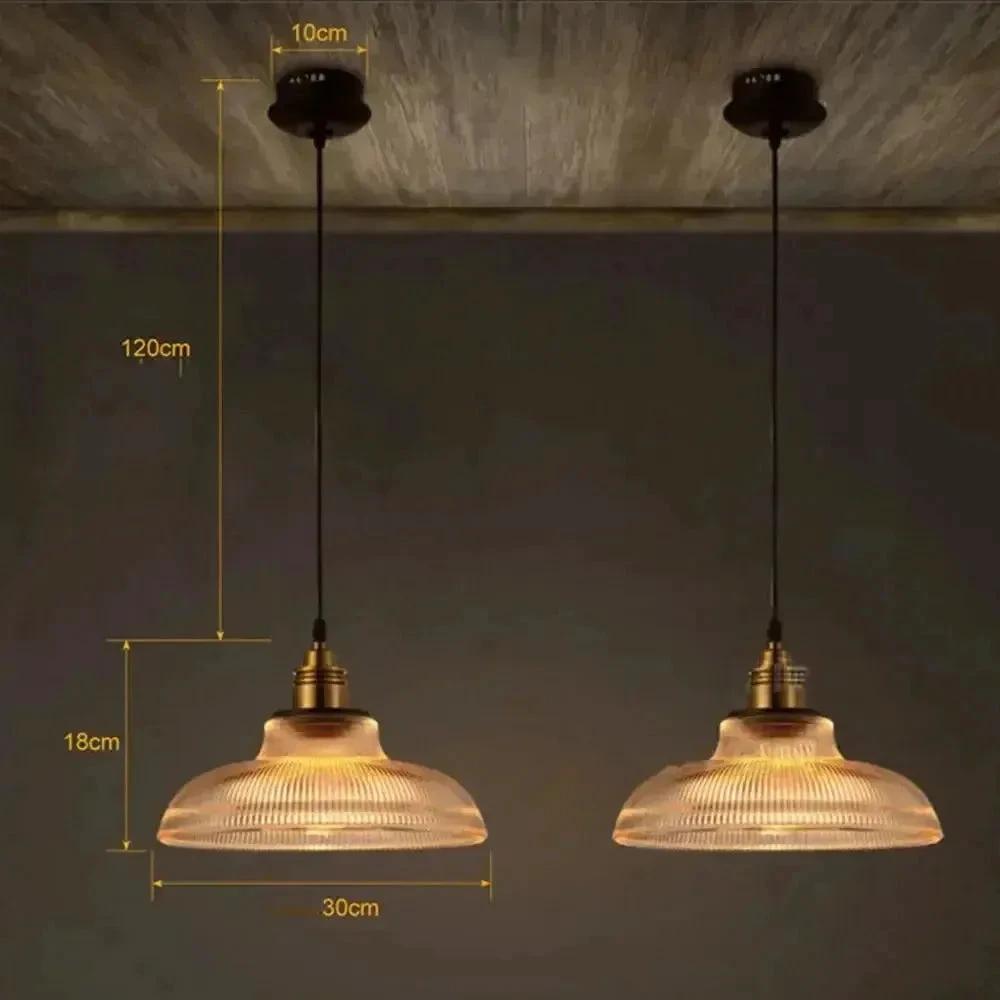 Vintage-inspired glass pendant lamp for a warm and stylish atmosphere Bowlift by Bowlift