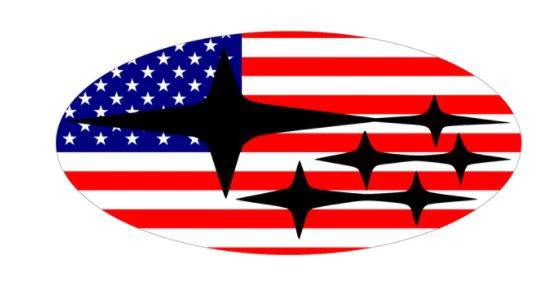 Subaru American Flag 3X5 Ft Polyester Banner USA 90x150cm by flagsjustdoit