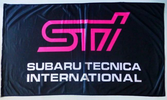 Subaru Black Flag 3X5 Ft Polyester Banner USA 90x150cm by flagsjustdoit