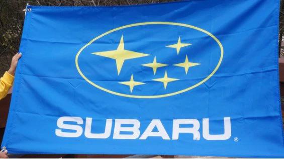 Subaru Blue Flag 3X5 Ft Polyester Banner USA 90x150cm by flagsjustdoit