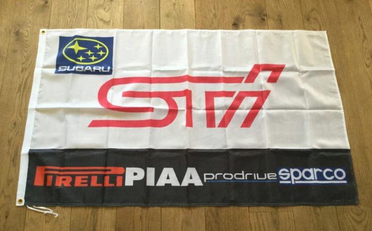 Subaru Impreza WRX STI P1 Flag 3X5 Ft Polyester Banner USA 90x150cm by flagsjustdoit