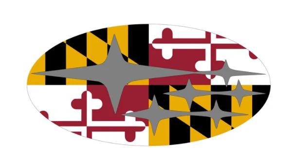 Subaru Maryland Flag Overlay Set Flag 3X5 Ft Polyester Banner USA 90x150cm by flagsjustdoit