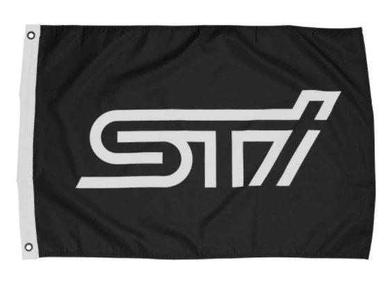 Subaru STI Logo Official Flag 3X5 Ft Polyester Banner USA 90x150cm by flagsjustdoit