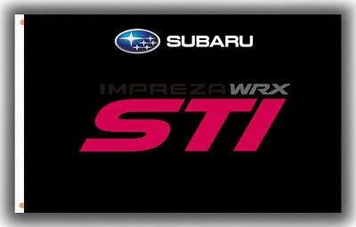 Subaru WRX Impreza Black Flag 3X5 Ft Polyester Banner USA 90x150cm by flagsjustdoit