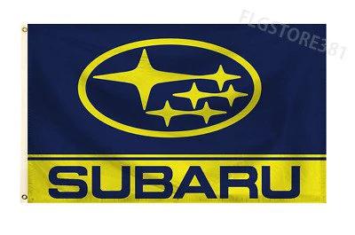 Subaru WRX Racing Blue Flag 3X5 Ft Polyester Banner USA 90x150cm by flagsjustdoit