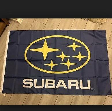 Subaru Yellow Car Flag 3X5 Ft Polyester Banner USA 90x150cm by flagsjustdoit