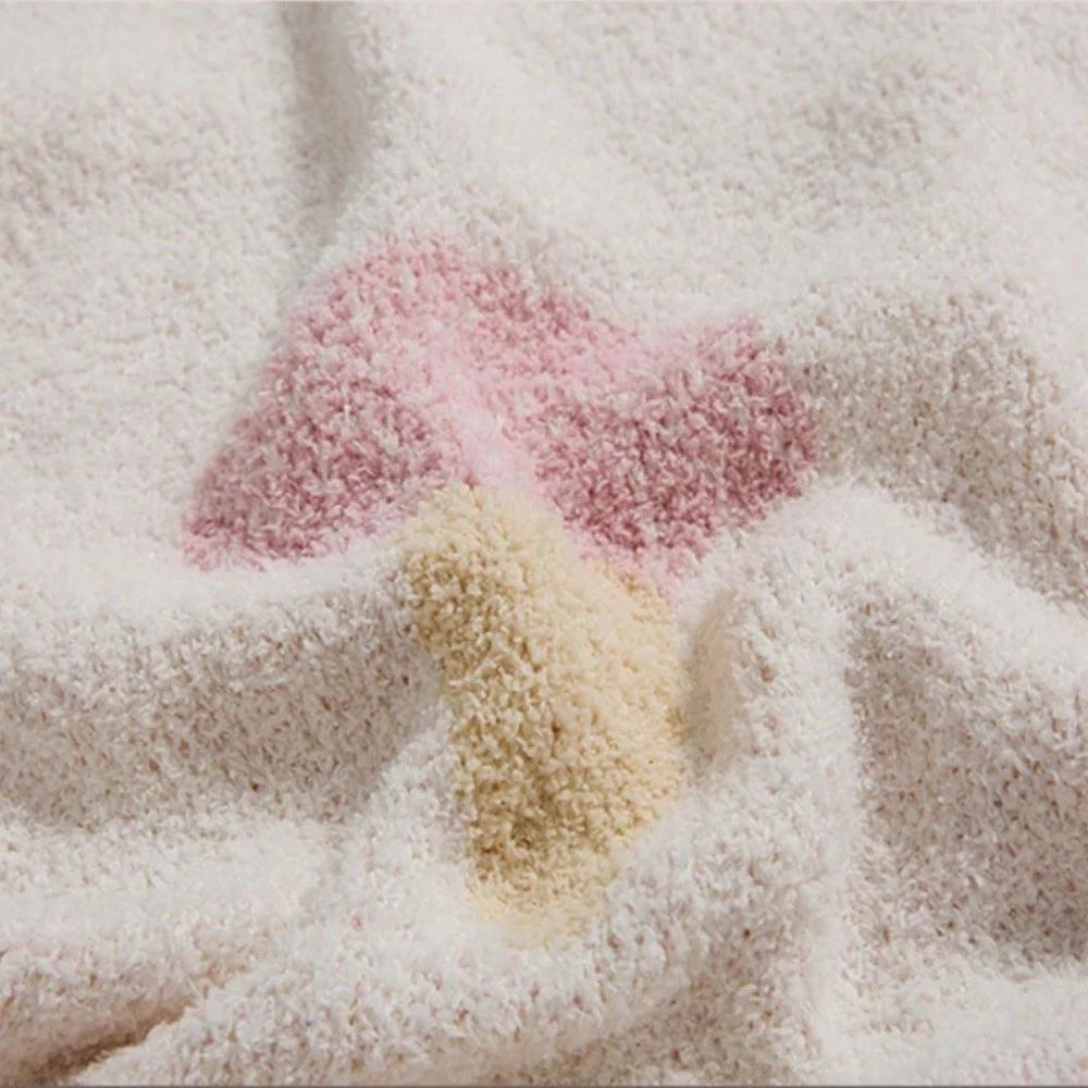 Sucrée Icecream Soft Knit Throw Blanket by Casa & Beyond