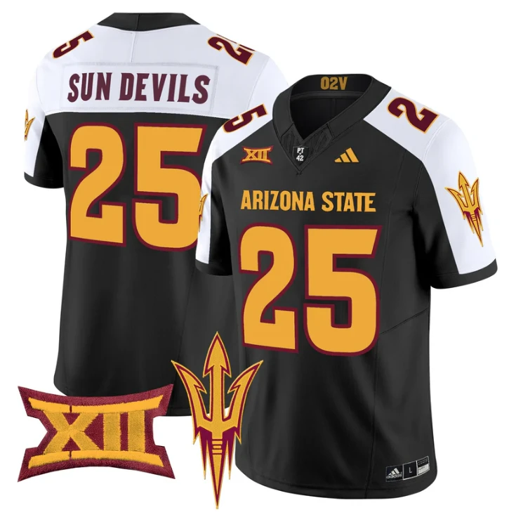 Sun Devils Jersey #25 Arizona State Sun Devils 2025 Vapor Stitched by My Store NCAA Football Jerseys