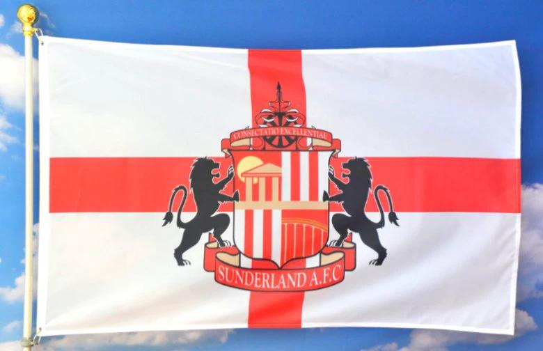 Sunderland A.F.C. Football Club Flag 3x5ft Banner Polyester by flagsjustdoit