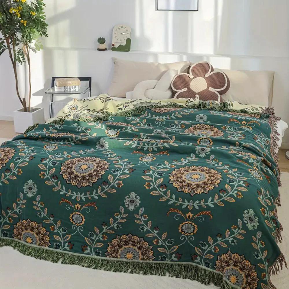 Sunfern Vintage Reversible Cotton Blanket by Casa & Beyond