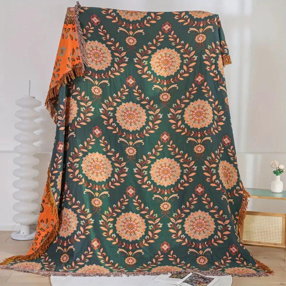 Sunfern Vintage Reversible Cotton Blanket by Casa & Beyond