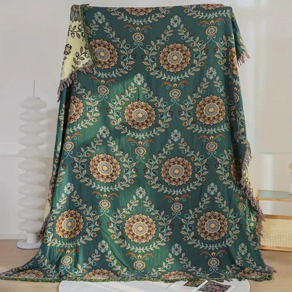 Sunfern Vintage Reversible Cotton Blanket by Casa & Beyond