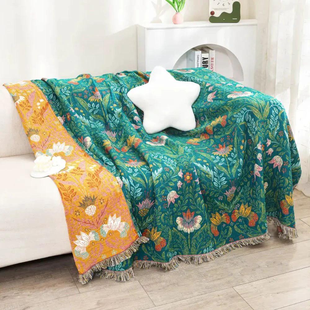 Sunset Forest Cotton Blanket by Casa & Beyond