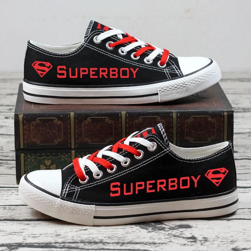 Superboy Low Top Canvas Sport Sneakers Shoes For Men Women Fans by Crocs