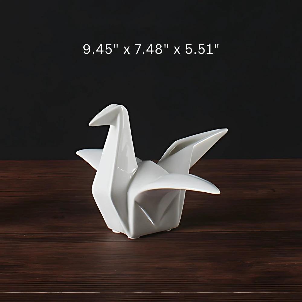 Origami-Inspired Ceramic Bird Statue by Casa & Beyond