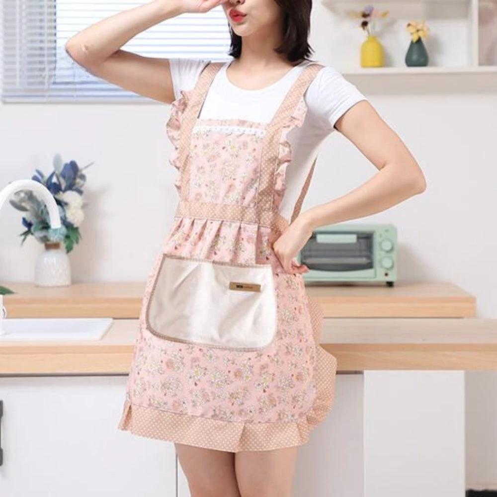 Sweet Flora Kitchen Apron by Casa & Beyond