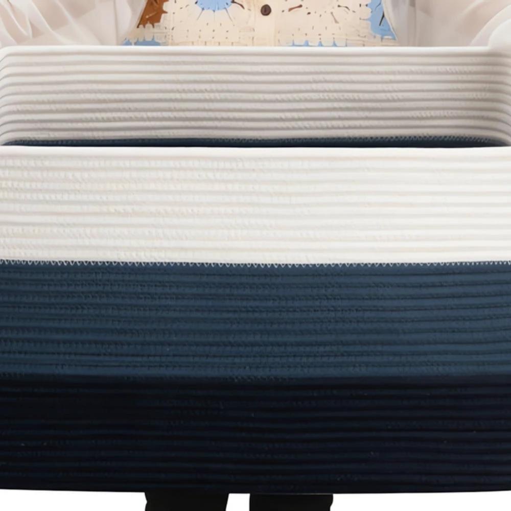 Woven Cotton Rope Storage Basket by Casa & Beyond