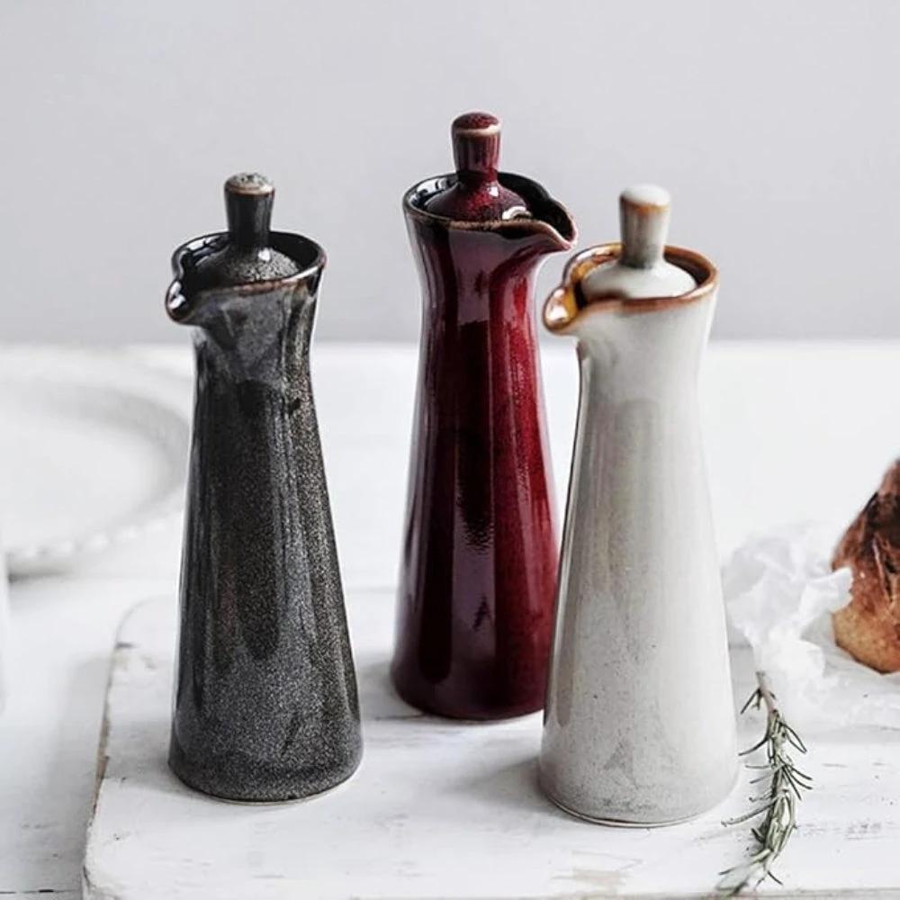 Japanese-Inspired Ceramic Condiment Bottle by Casa & Beyond
