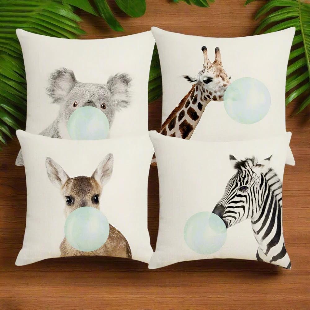 Gum Pop Animal Cushion Covers by Casa & Beyond