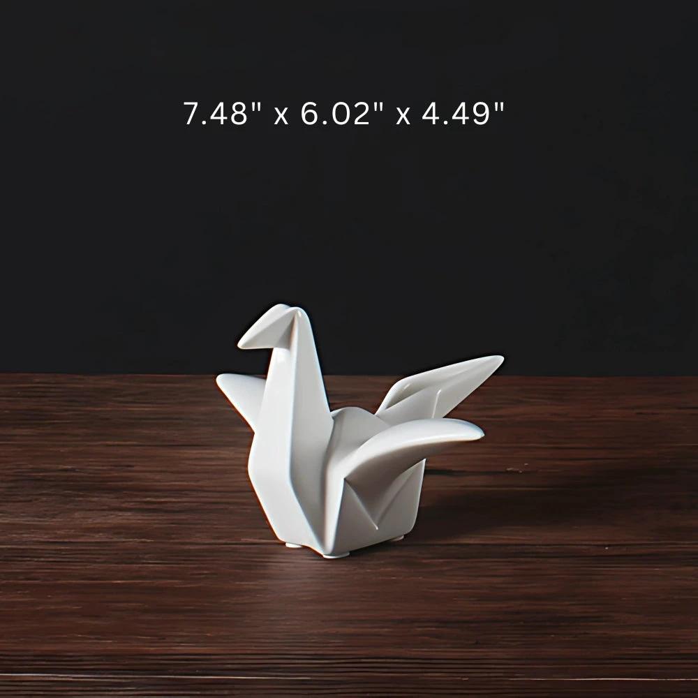 Origami-Inspired Ceramic Bird Statue by Casa & Beyond