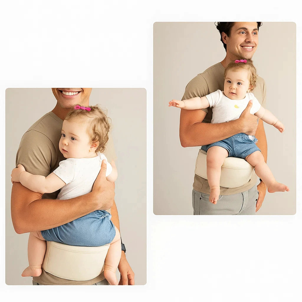 SureCarry | Ergonomic Hip‑Seat Carrier – Even Weight Distribution – Tear‑Resistant Nylon – Hands‑Free Support for Travelling Parents Bowlift by Bowlift