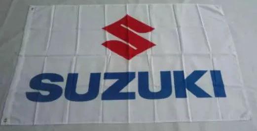 Suzuki Car Racing Flag 3X5 Ft Polyester Banner USA 90x150cm by flagsjustdoit