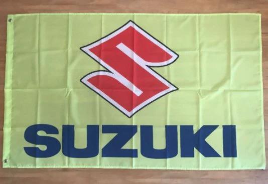 Suzuki GSXR Racing Flag Yellow 3X5 Ft Polyester Banner USA 90x150cm by flagsjustdoit