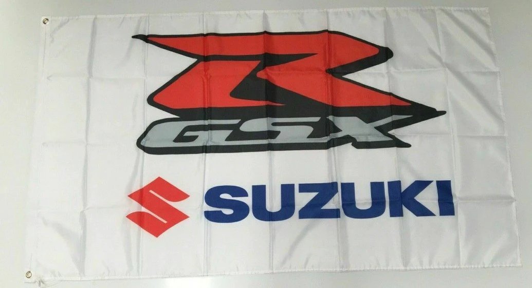 Suzuki GSX Style 6 Banner Flag Car Racing Motorbike Mechanic Workshop Bike R 3x5ft by flagsjustdoit