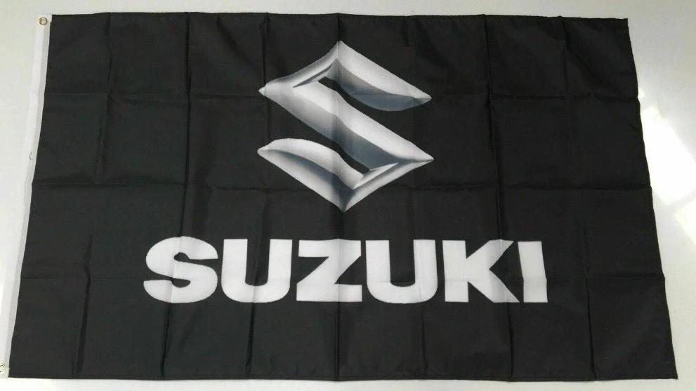 Suzuki Style 1 Banner Flag Car Racing Motorbike Mechanic Workshop Man Cave Bike 3x5ft by flagsjustdoit