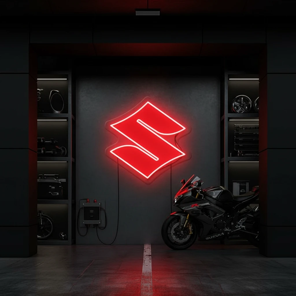 Car Logo Led Neon Sign Motorcycle Wall Light for Home by Neonchics