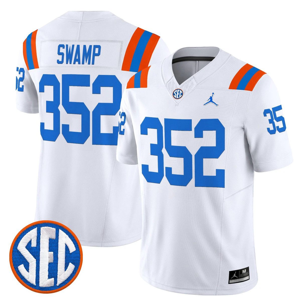 Swamp Jersey #352 Florida Gators 1960s Throwback Vapor Limited by My Store NCAA Football Jerseys