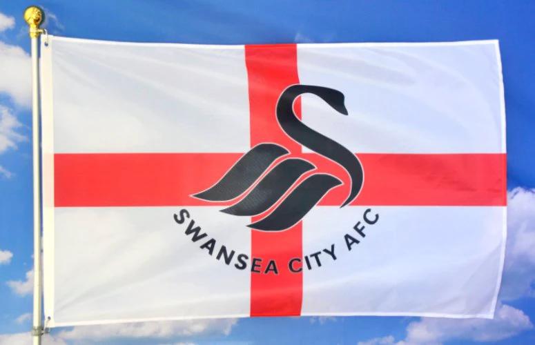 Swansea City Football Club Flag 3x5ft Banner Polyester by flagsjustdoit