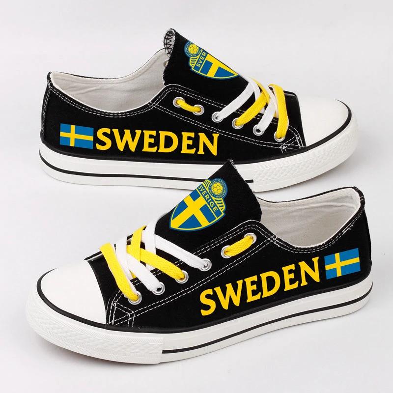 Sweden Low Top Canvas Sport Sneakers Shoes For Men Women Fans by Crocs