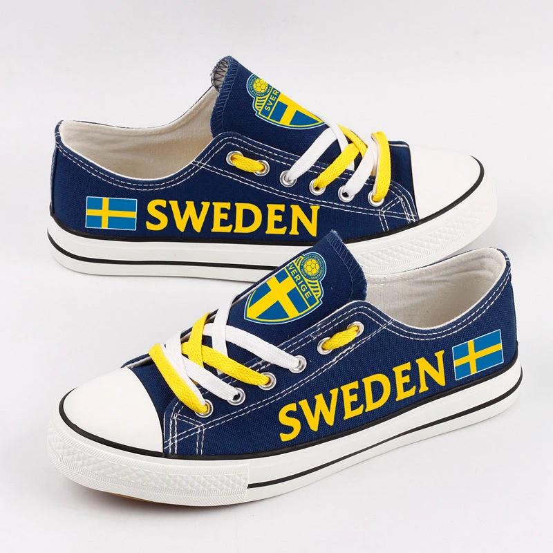 Sweden Low Top Canvas Sport Sneakers Shoes For Men Women Fans by Crocs