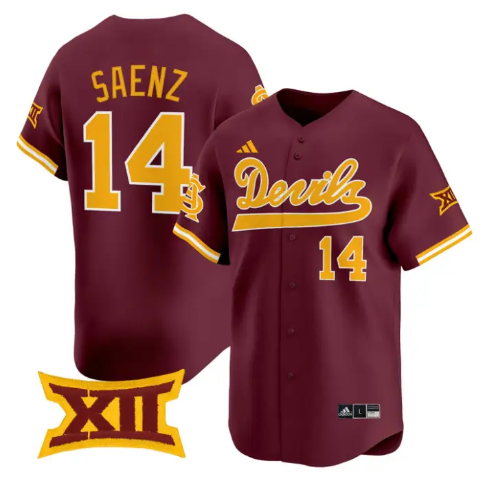Sydney Saenz Jersey #14 Sun Devils 2026 Softball Vapor Premier Stitched by My Store