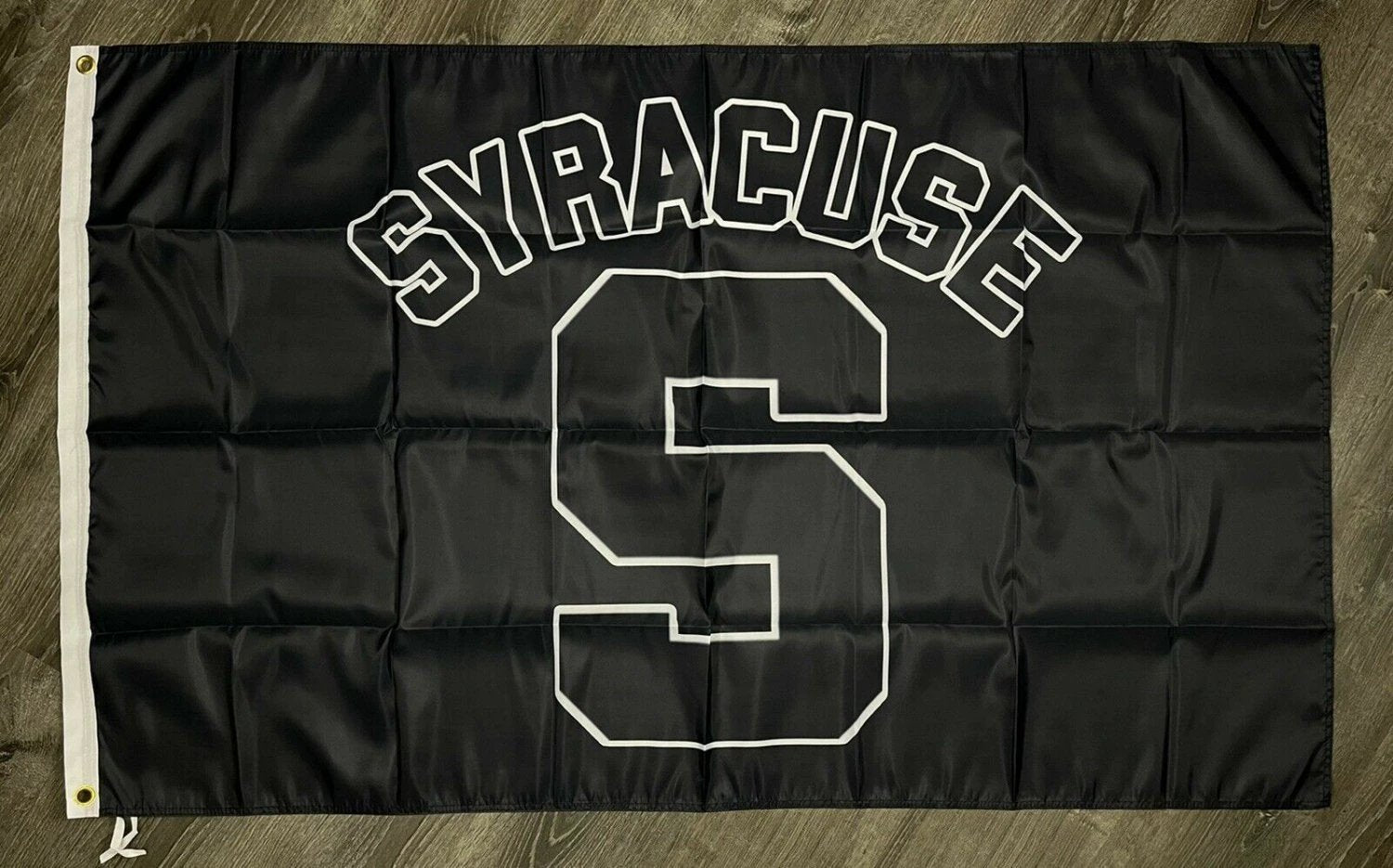 Syracuse Orange Logo Flag 3x5 ft Black Sports Banner Man-Cave Garage by flagsjustdoit