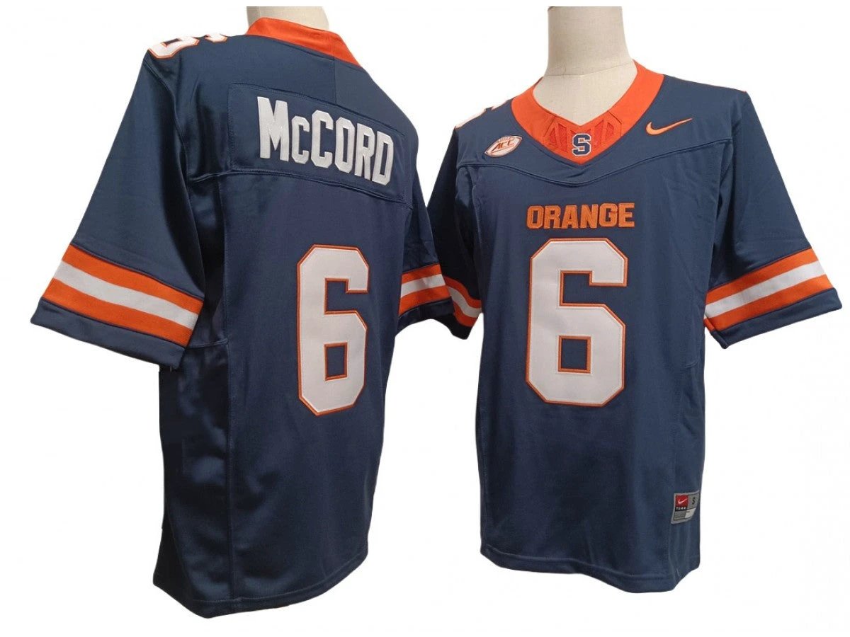 Syracuse Orange #6 Kyle McCord Vapor F.U.S.E. Limited Jersey by My Store NCAA Football Jerseys