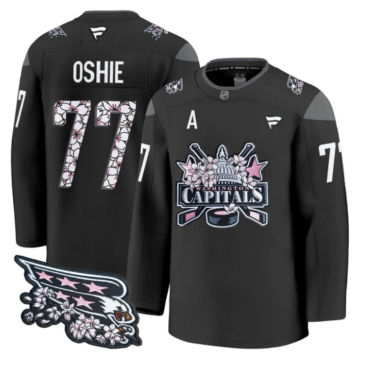 T.J. Oshie Jersey #77 Washington Capitals 2026 Premium Stitched by Hockey David