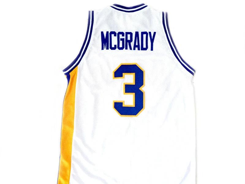 Tracy McGrady Jersey #3 Auburndale High School Basketball White by My store basketball