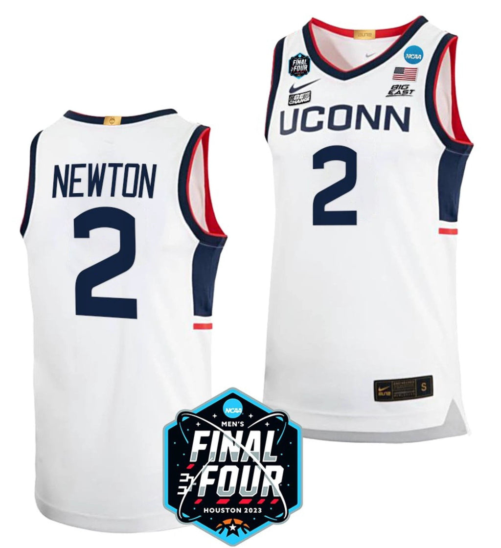 Tristen Newton Jersey UConn Huskies College Basketball 2023 NCAA Final Four White #2 by My store basketball