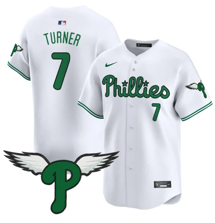 Trea Turner Jersey #7 Philadelphia Phillies 2025 Vapor Premier Limited Stitched White by My Store