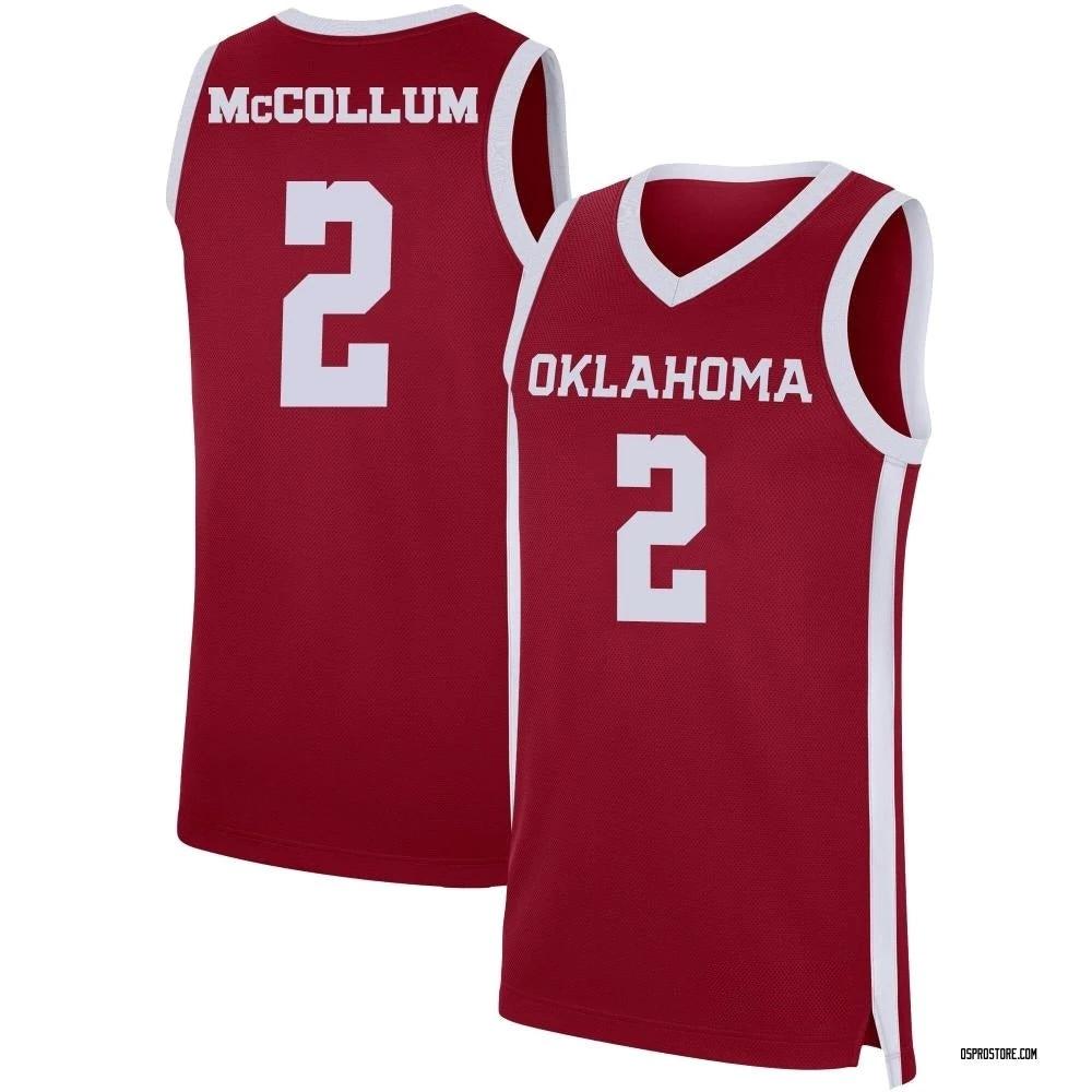 TJavian McCollum Jersey #2 Oklahoma Sooners College Basketball Red by My store basketball