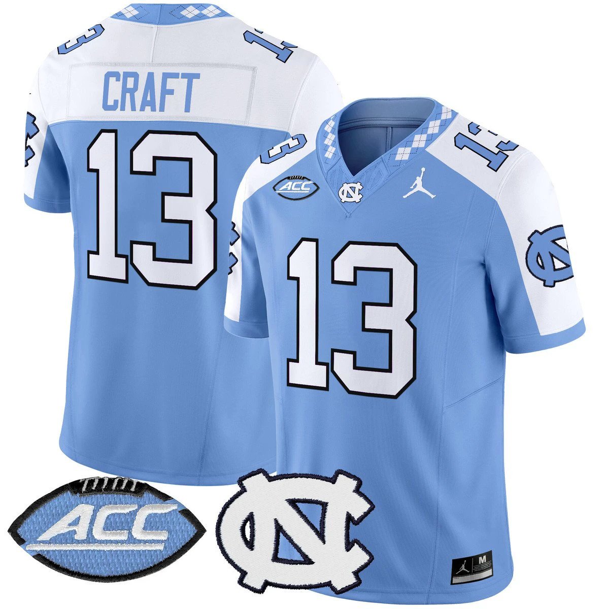 Tylee Craft Jersey #13 North Carolina Tar Heels 2025 Limited Stitched Blue Alter by My Store NCAA Football Jerseys