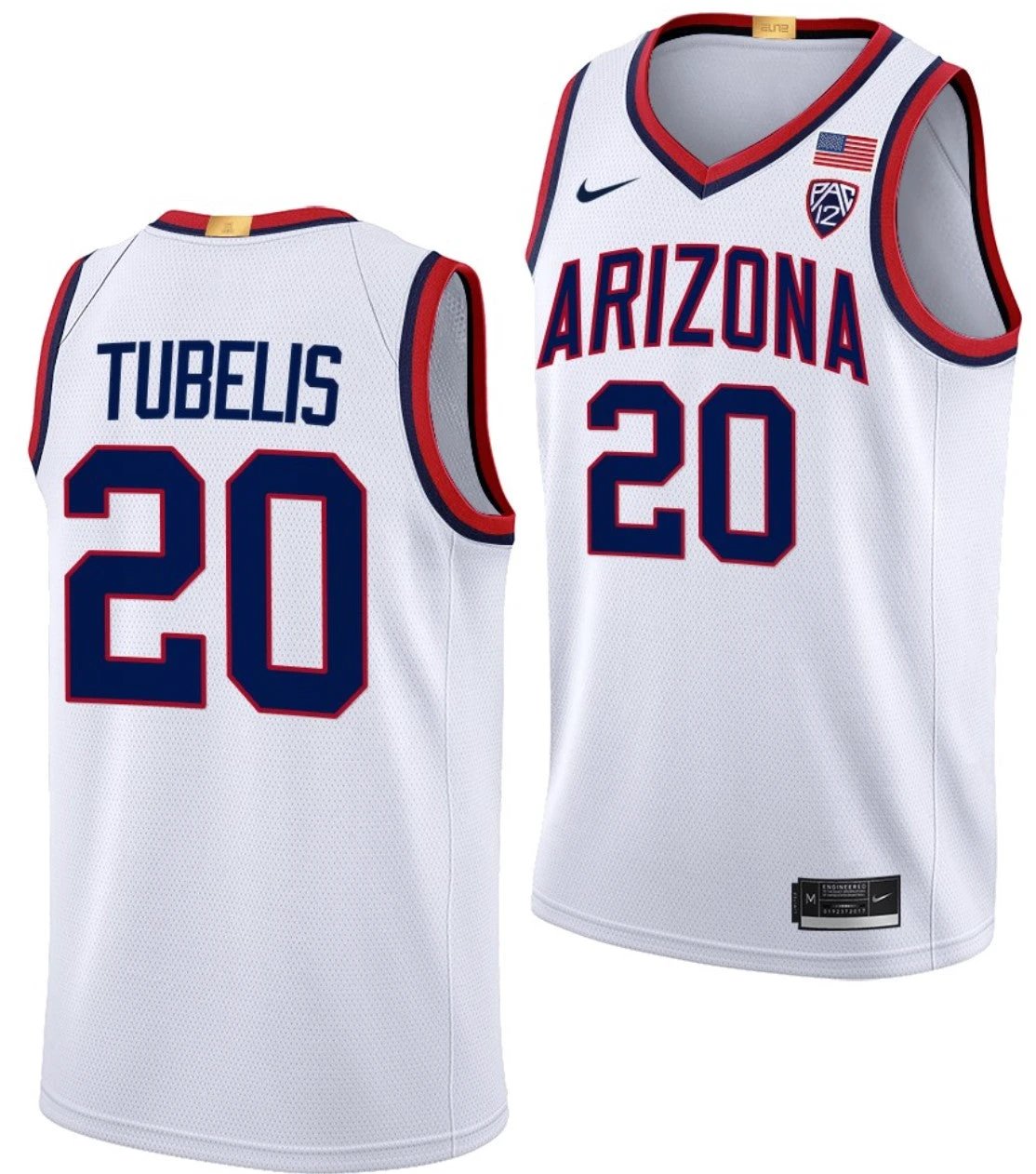 Tautvilas Tubelis Jersey Arizona Wildcats College Basketball Limited #20 by My store basketball