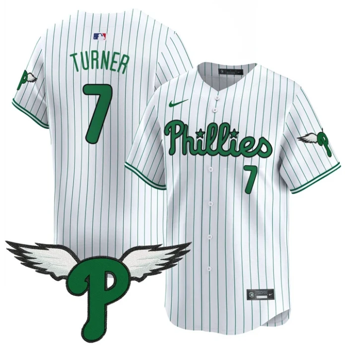 Trea Turner Jersey #7 Philadelphia Phillies 2025 Vapor Premier Limited Stitched Pinstripe by My Store