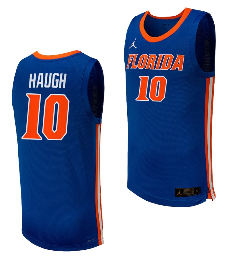 Thomas Haugh Jersey #10 Florida Gators College Basketball 2023-24 Replica Uniform Royal by My store basketball
