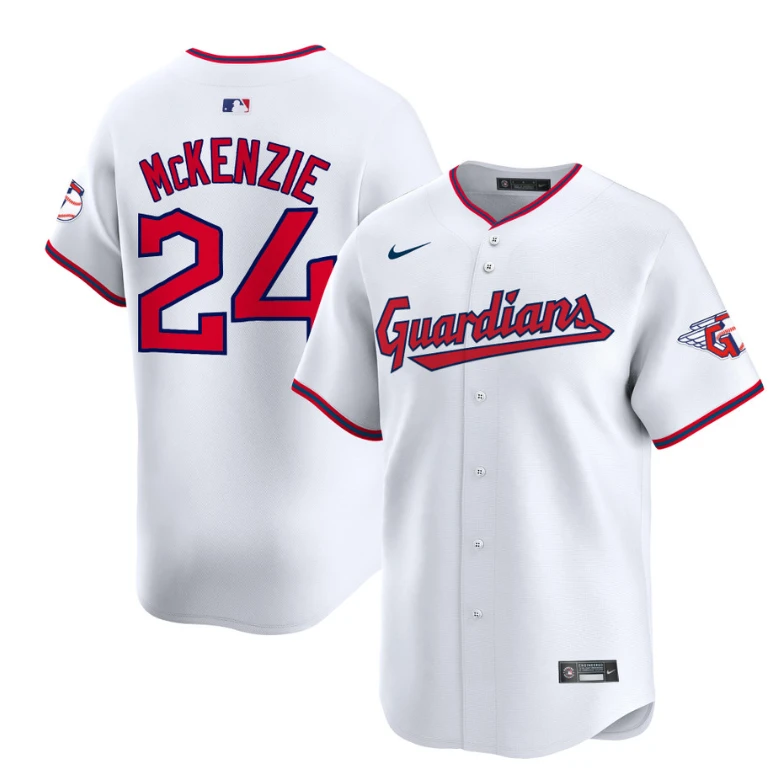 Triston McKenzie Jersey #24 Cleveland Guardians 2025 Vapor Premier Limited All Stitched Red by My Store