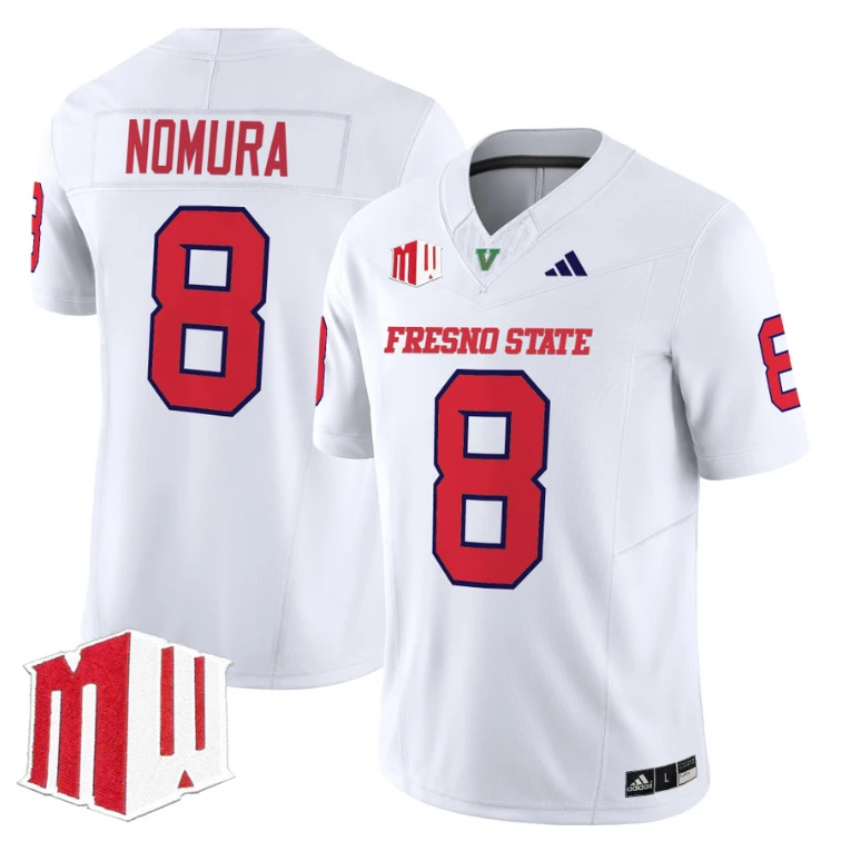 Tuasivi Nomura Jersey #8 Fresno State Bulldogs 2024 Stitched White by My Store